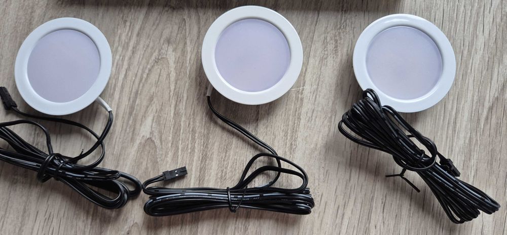 URing Zestaw 3 reflektorów LED do zabudowy 12 V ściemniane 3 W