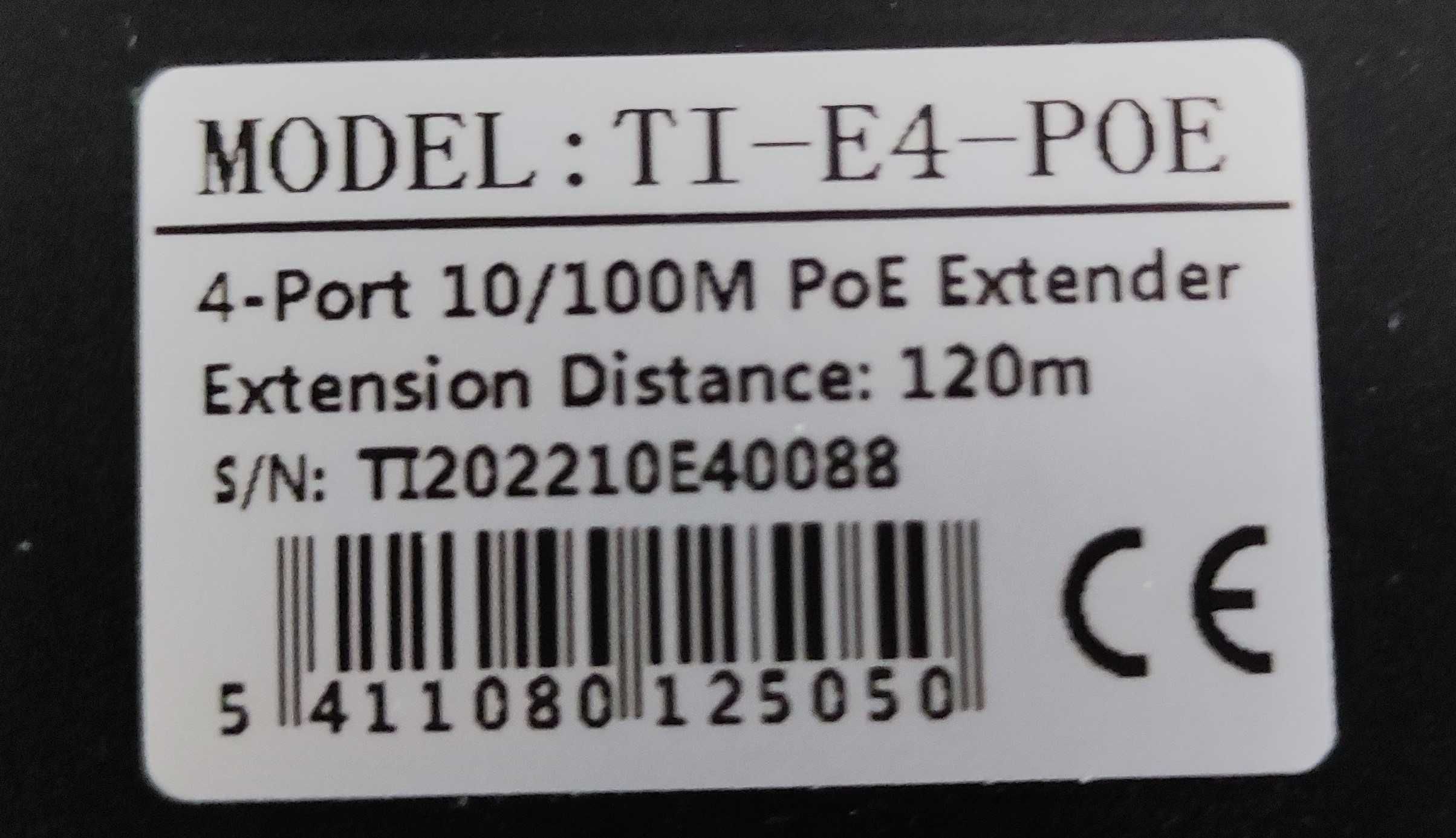 Switch exponder POE gwarancja 20 m-cy, stan idealny