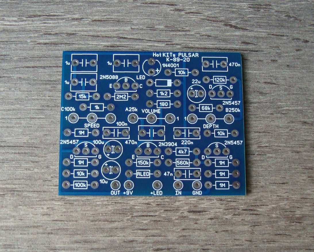 Płytka PCB DIY - efekt do gitary elektrycznej (EA Tremolo)