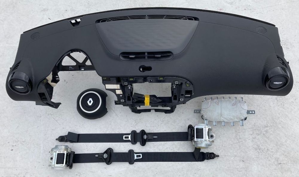 RENAULT TWINGO 3 III DESKA KONSOLA KOKPIT PULPIT PUŁKA PARAPET PODUSZKI AIR BAG AIRBAG PASY PAS Raz2