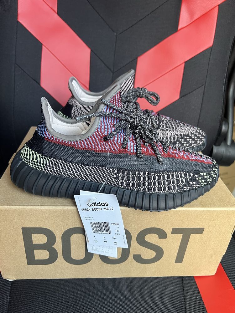 Adidas Yeezy Boost 350 V2 Yecheil sneakersy czarne kanye 39 1/3