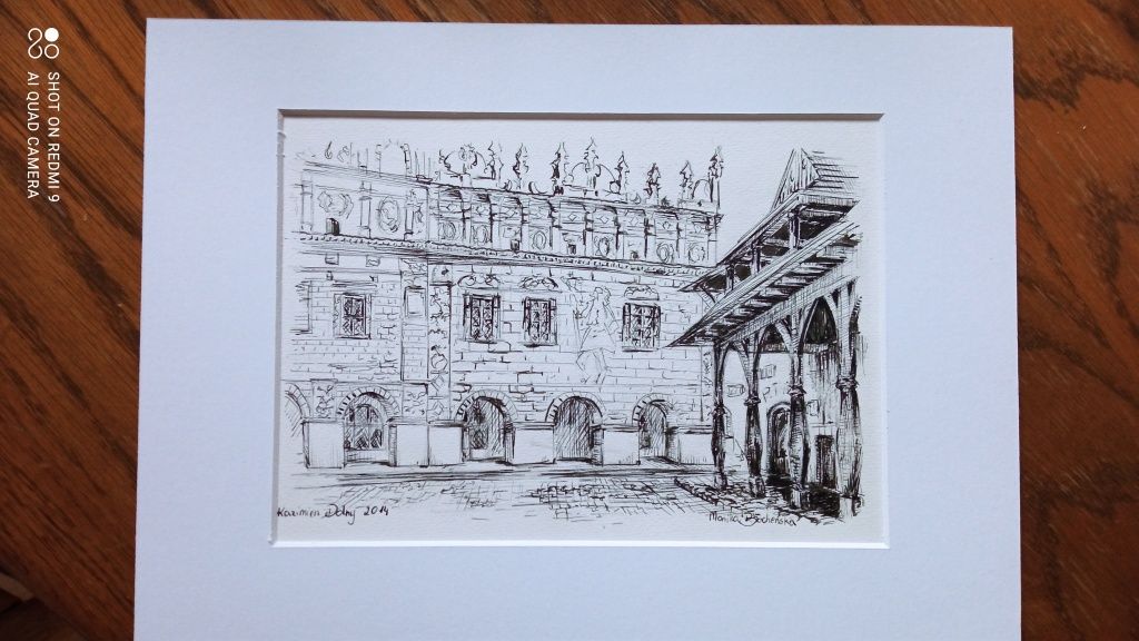 Rysunek grafika Kazimierz Dolny