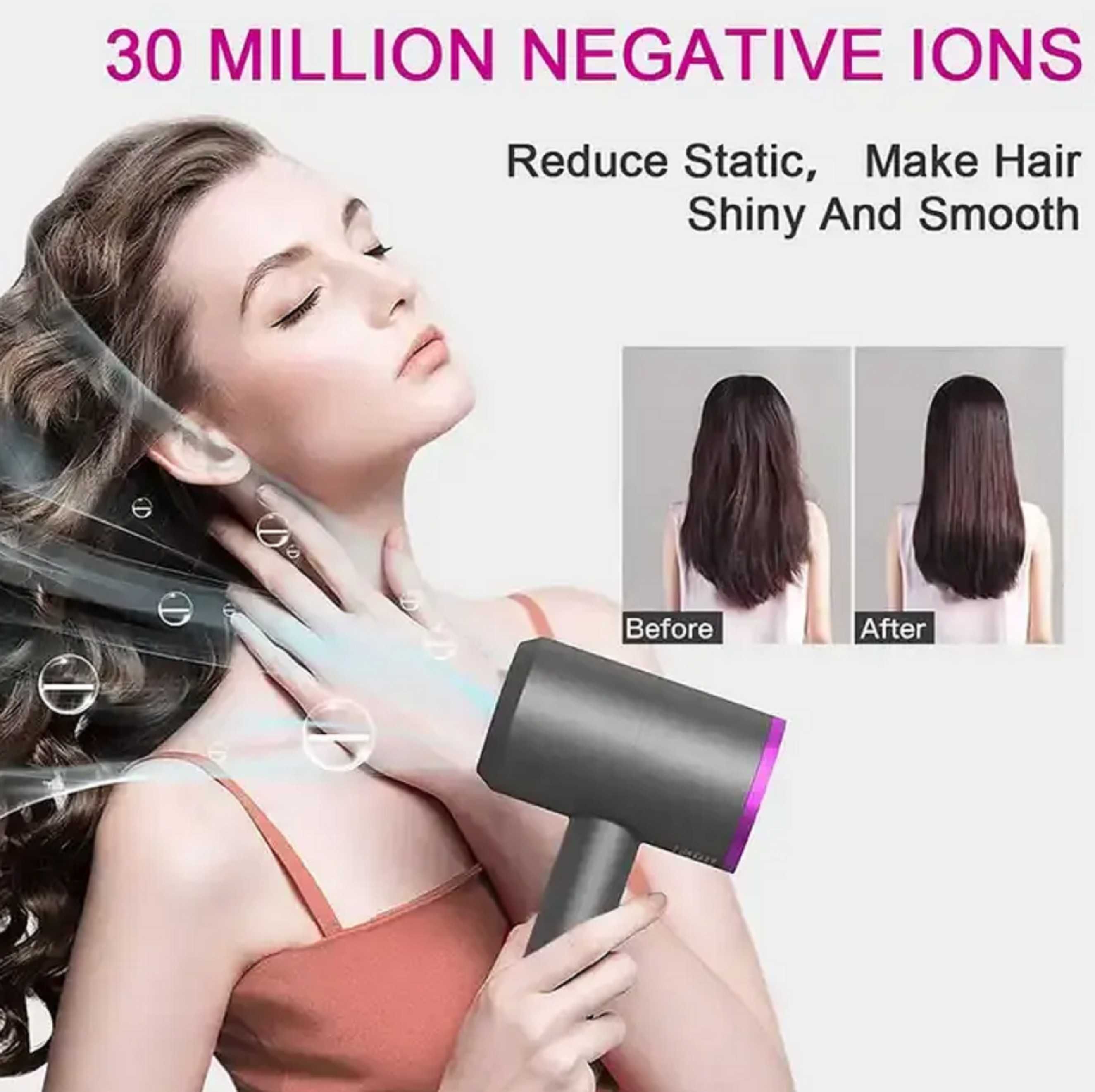 Profesjonalna suszarka do włosów DRYER 1600W jonizacja 5w1