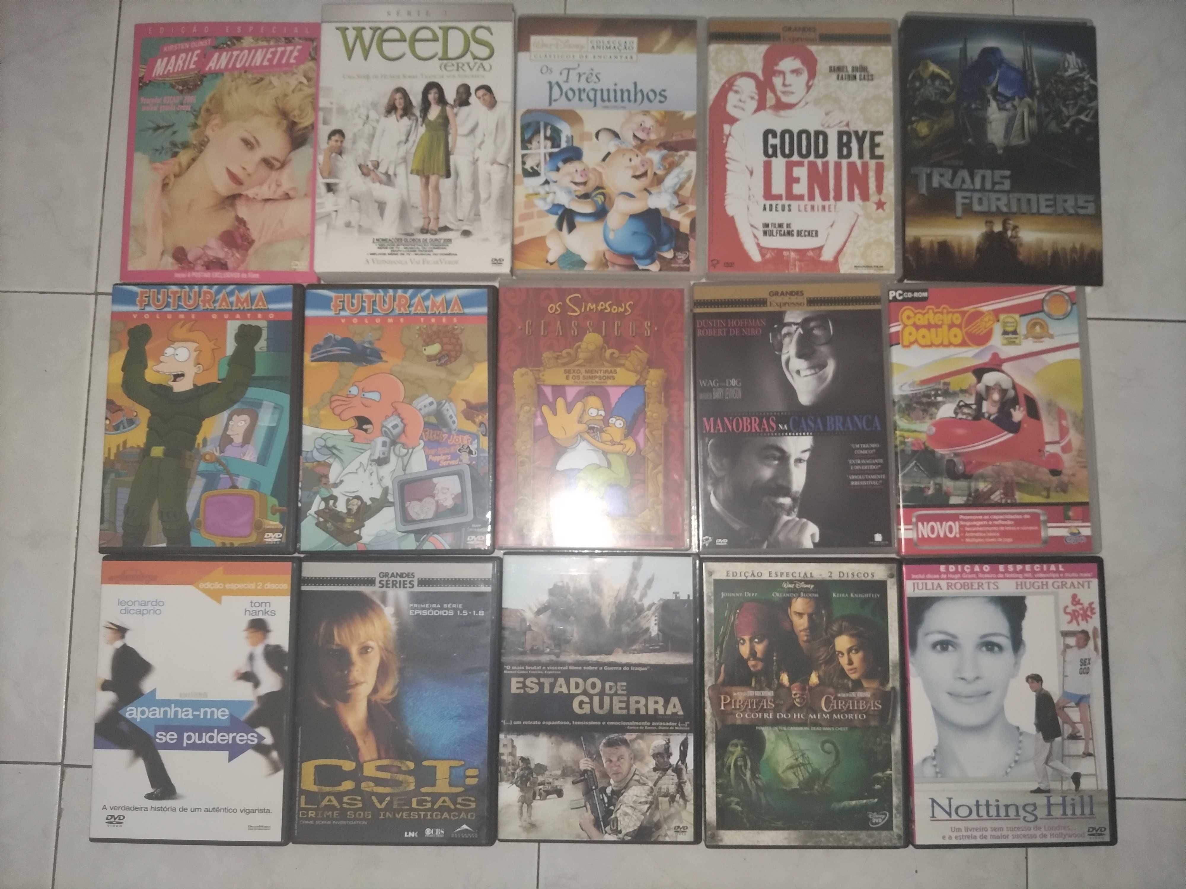 DVD originais como novos.