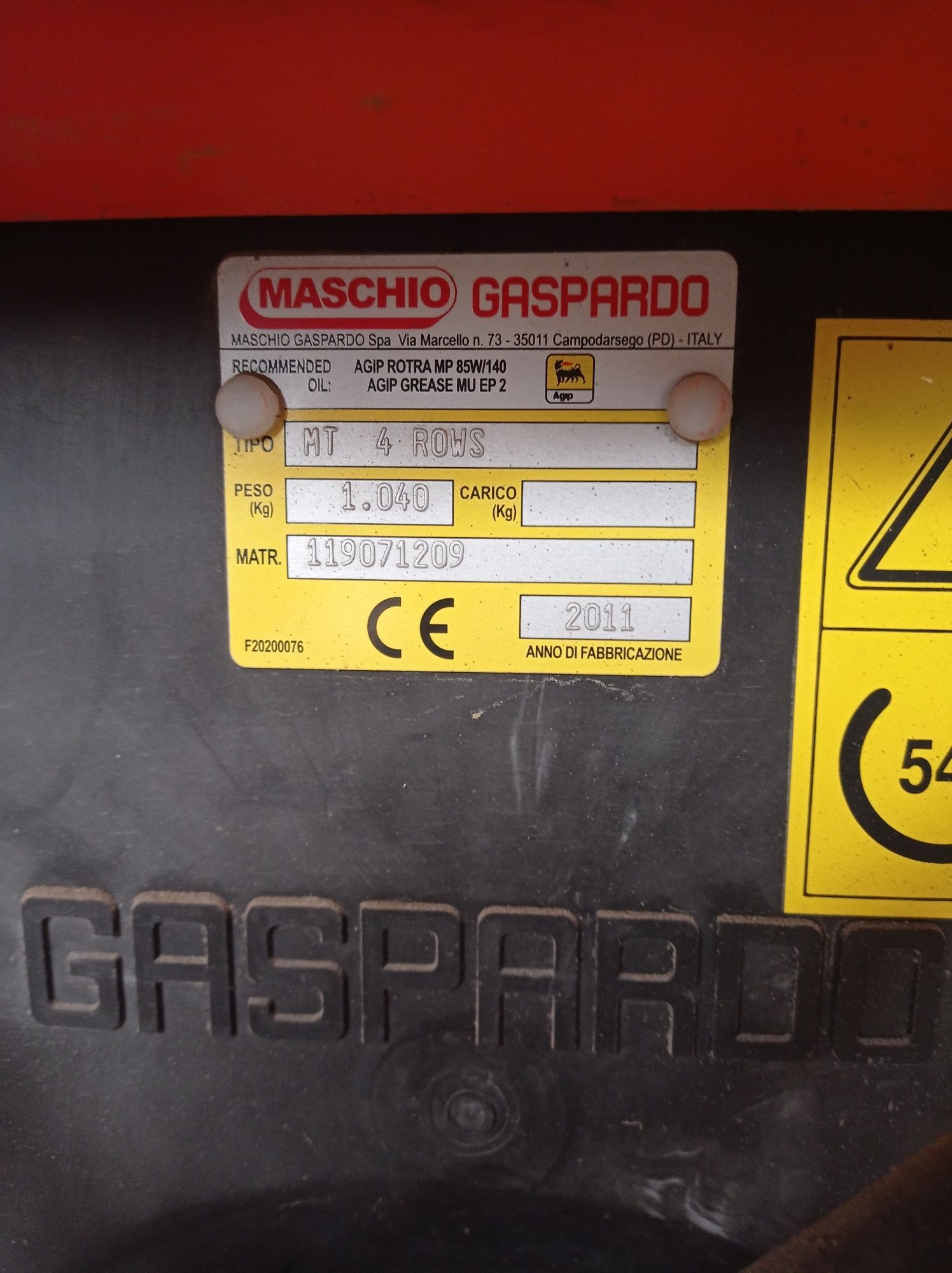 Siewnik kukurydzy gaspardo MT4