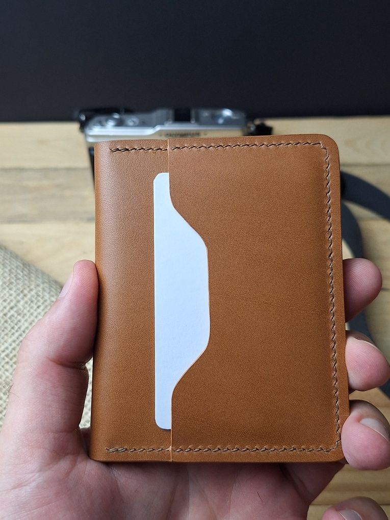 Kraftowy portfel z naturalnej włoskiej skóry | Whisky & Coffee Wallet