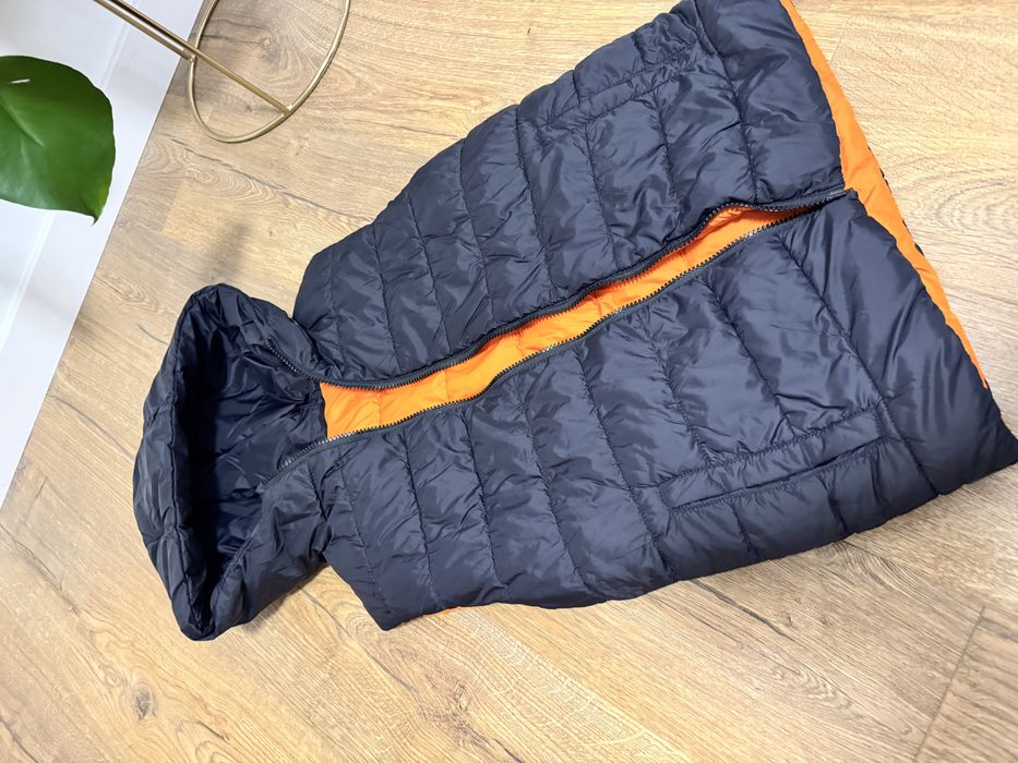 Nukutavake -10-12 lat 152 cm kamizelka dwustronna czarna pomarańczowa