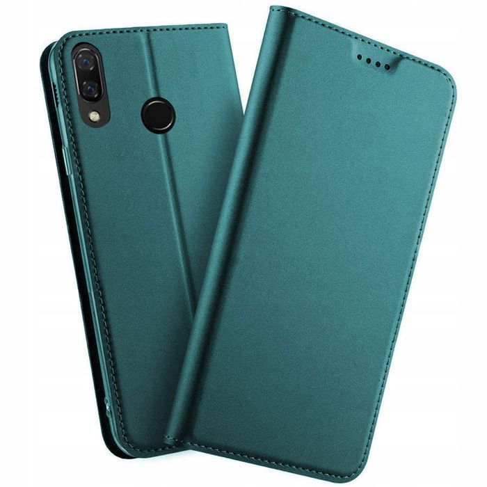 Etui Z Klapką Magnetic Do Huawei P20 Lite Ciemnozielone
