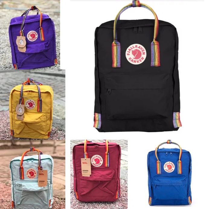 Рюкзак Fjallraven Kanken Канкен Rainbow 16л