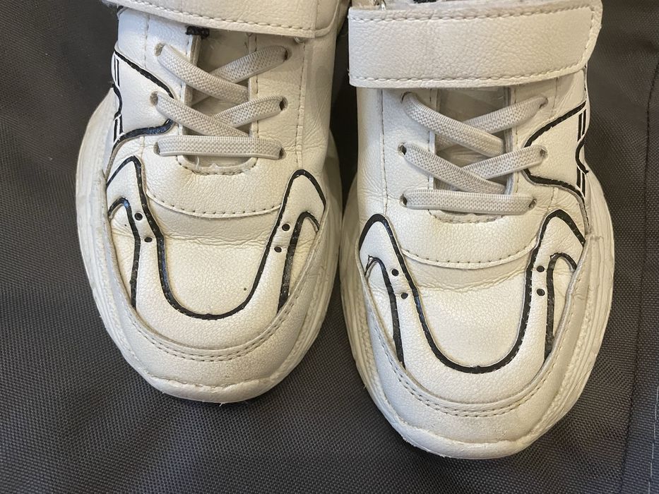 Кроссовки кросівки  білі унісекс екошкіра 20.5 см