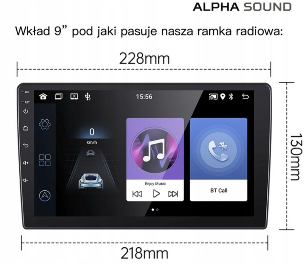 Ramka samochodowa 2din android Renault Trafic Opel Vivaro (14–>20 rok)