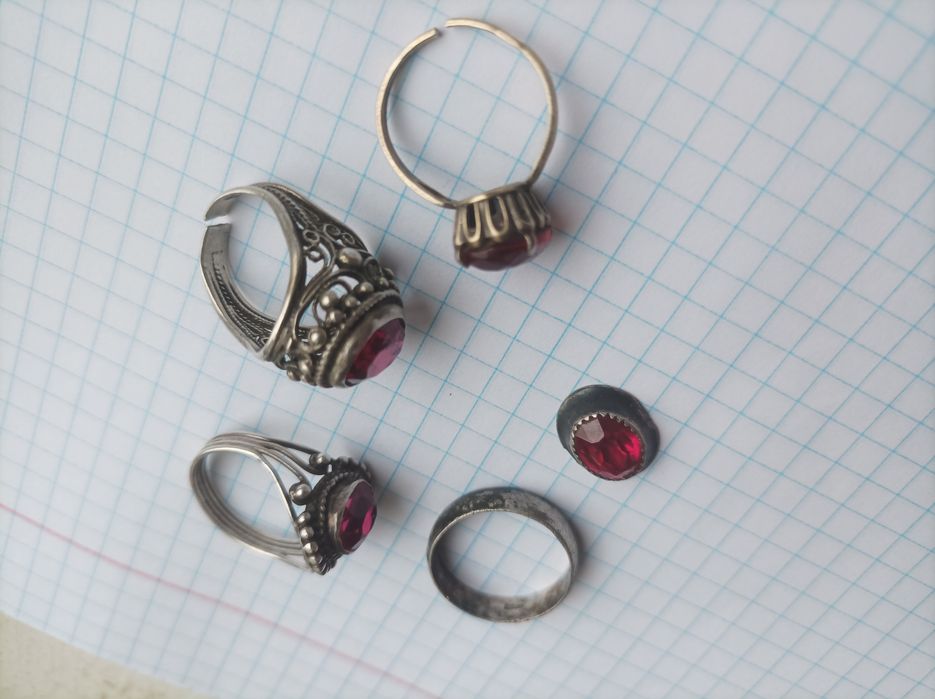 Серебряные кольца СССР.875.