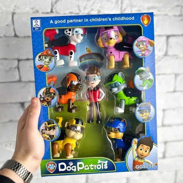 Набір фігурок з мультфільму Щенячий патруль 6050A 7 персонажів