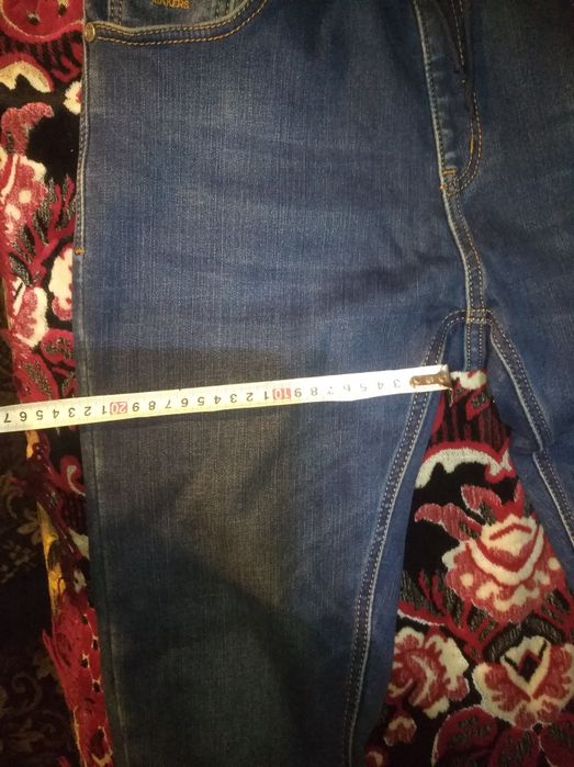 Мужские зимние Джинсы Denim ( на флисе ,на манжетах) размер 29 М-L