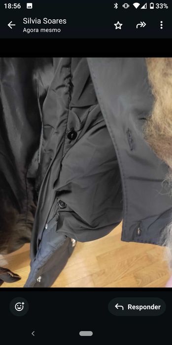 Casaco comprido impermeável inverno