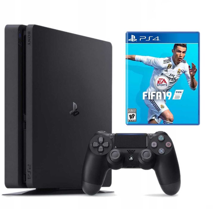 konsola PS4 slim 1TB HDR 1 pad + FIFA 19 SUPER OKAZJA!! SUPER CENA!!