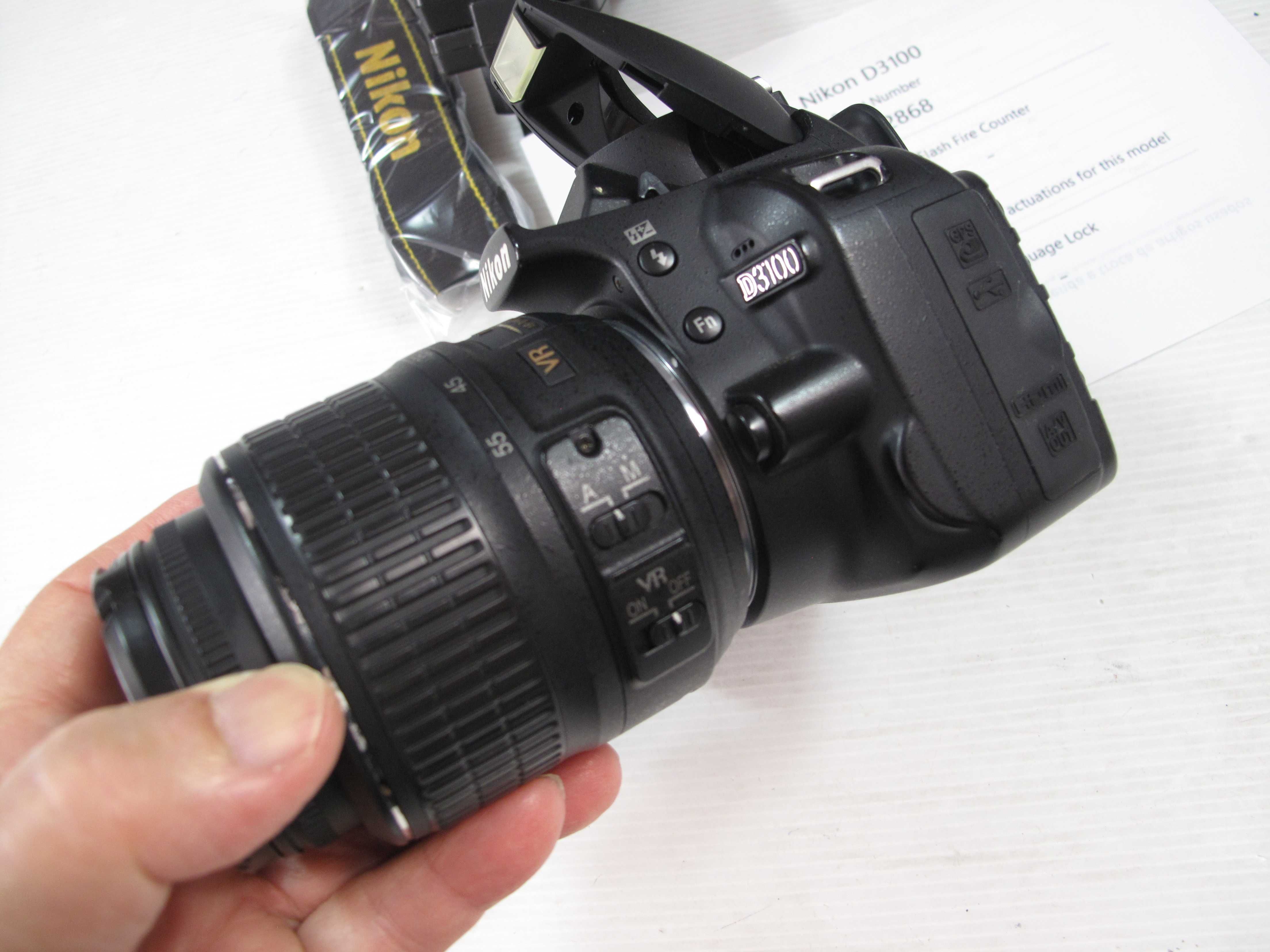 Nikon D3100 + Lente 18-55 VR Estabilizador com todos os acessórios