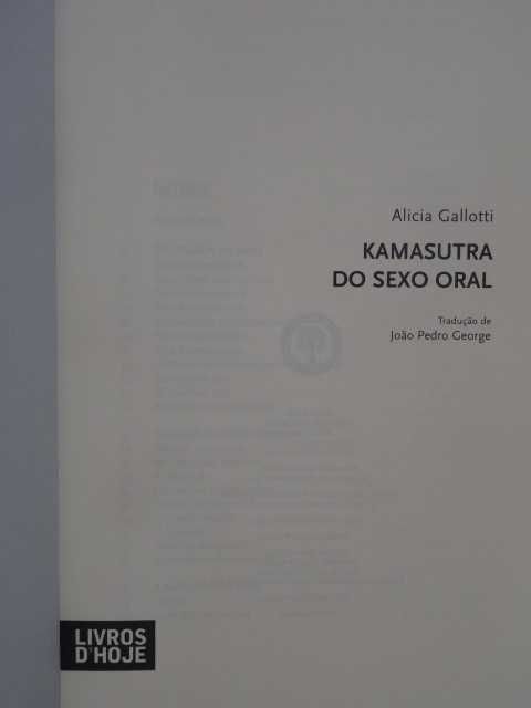 Kamasutra do Sexo Oral de Alicia Gallotti - 1ª Edição