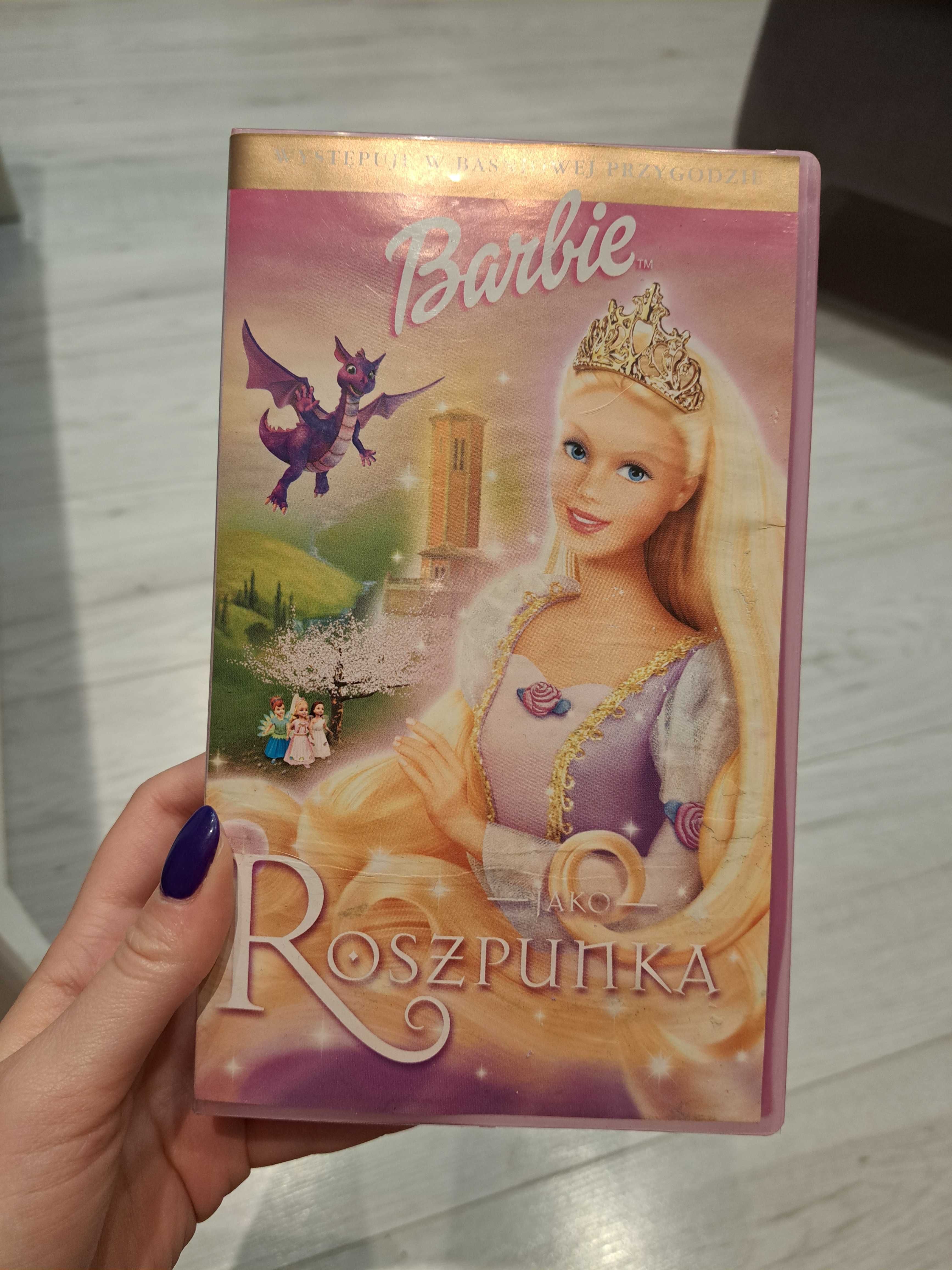 Barbie Roszpunka Mattel kaseta VHS