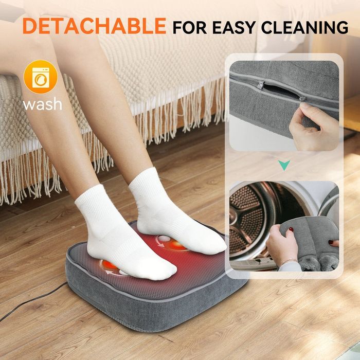 Massageador de pés Shiatsu Snailax com aquecimento - Massagem profunda