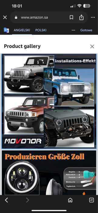 Lampy Jeep Nowe!