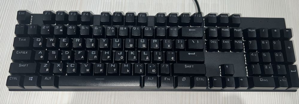 Ігрова МЕХАНІЧНА Клавіатура SKYLION G300 RGB red switch стан нової