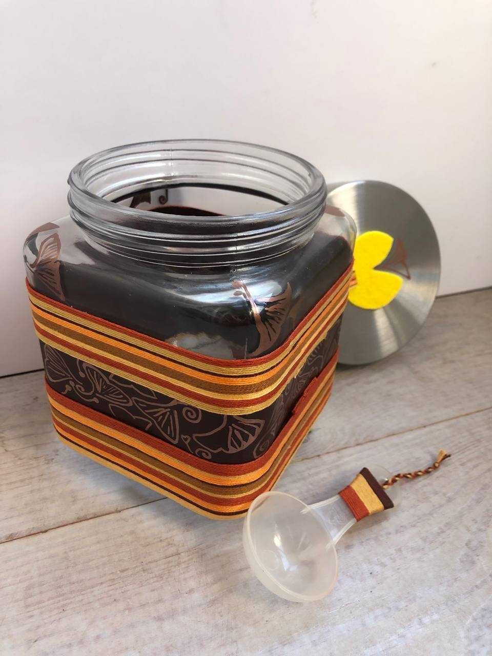 Ёмкость, банка для чая, кофе, круп 1200мл Ємність для  круп handmade