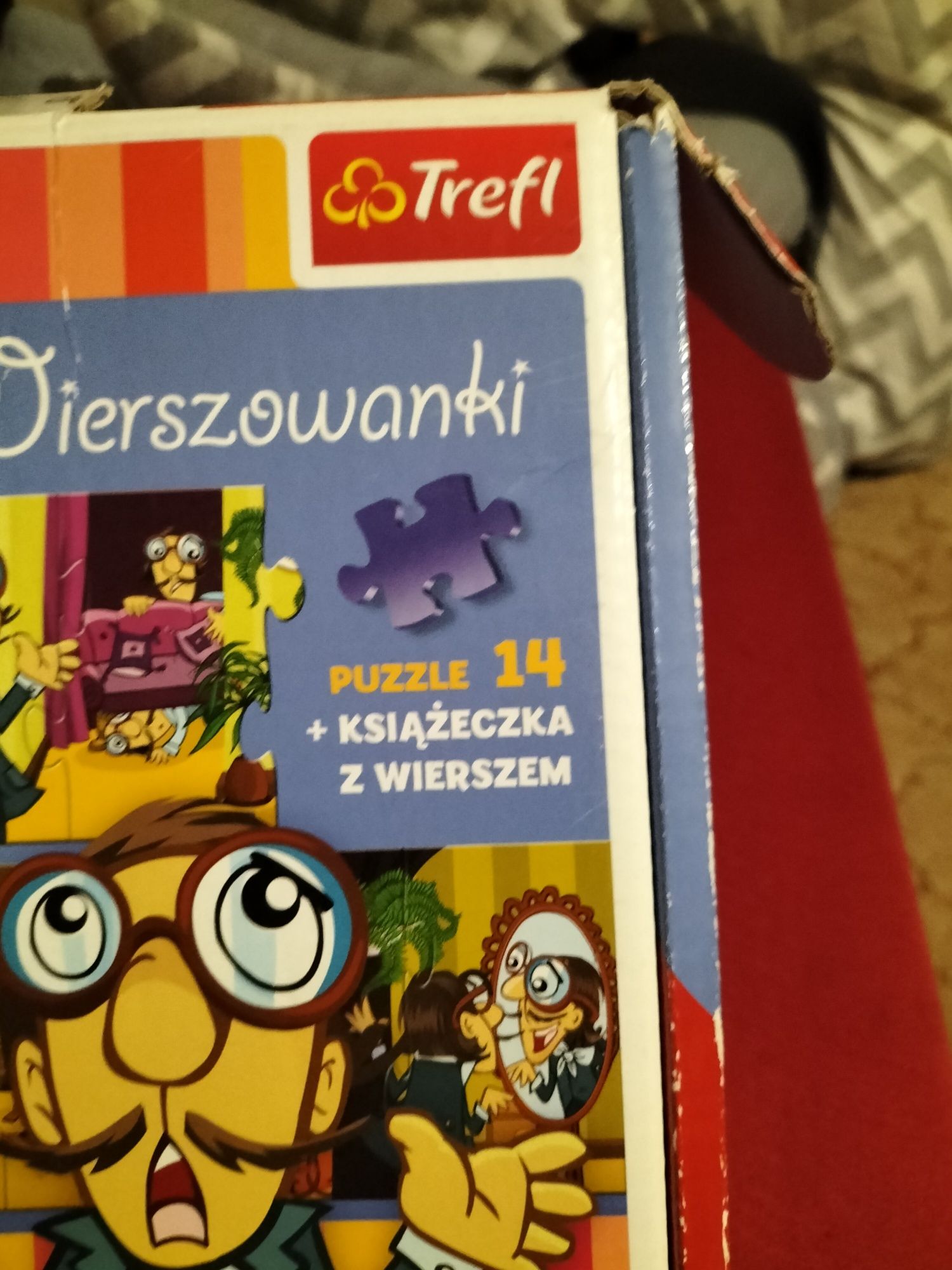 Układanki wierszowanki trefl okulary 3+