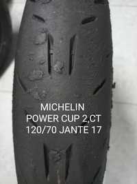 pneu mota seminovo 120/70 jante 17 Michelin power cup 2-ct