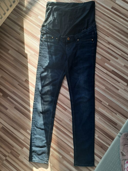 Spodnie ciążowe jeansowe skinny rozmiar 38