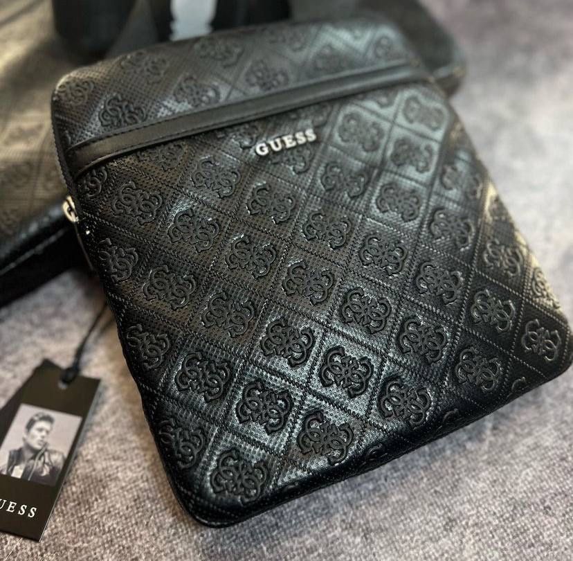 Сумка Guess чорна оригинал, мессенджер гесс оригінал черный