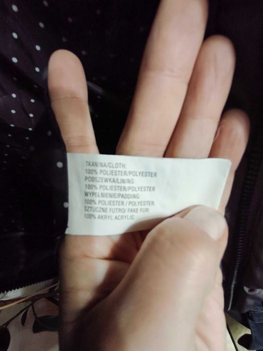 Płaszcz damski zimowy CARRY rozmiar XXL/44 fioletowy