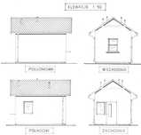 Konstrukcja Drewniana 3.5x4.8 Domek 16.5m2 Szkielet na gotowo