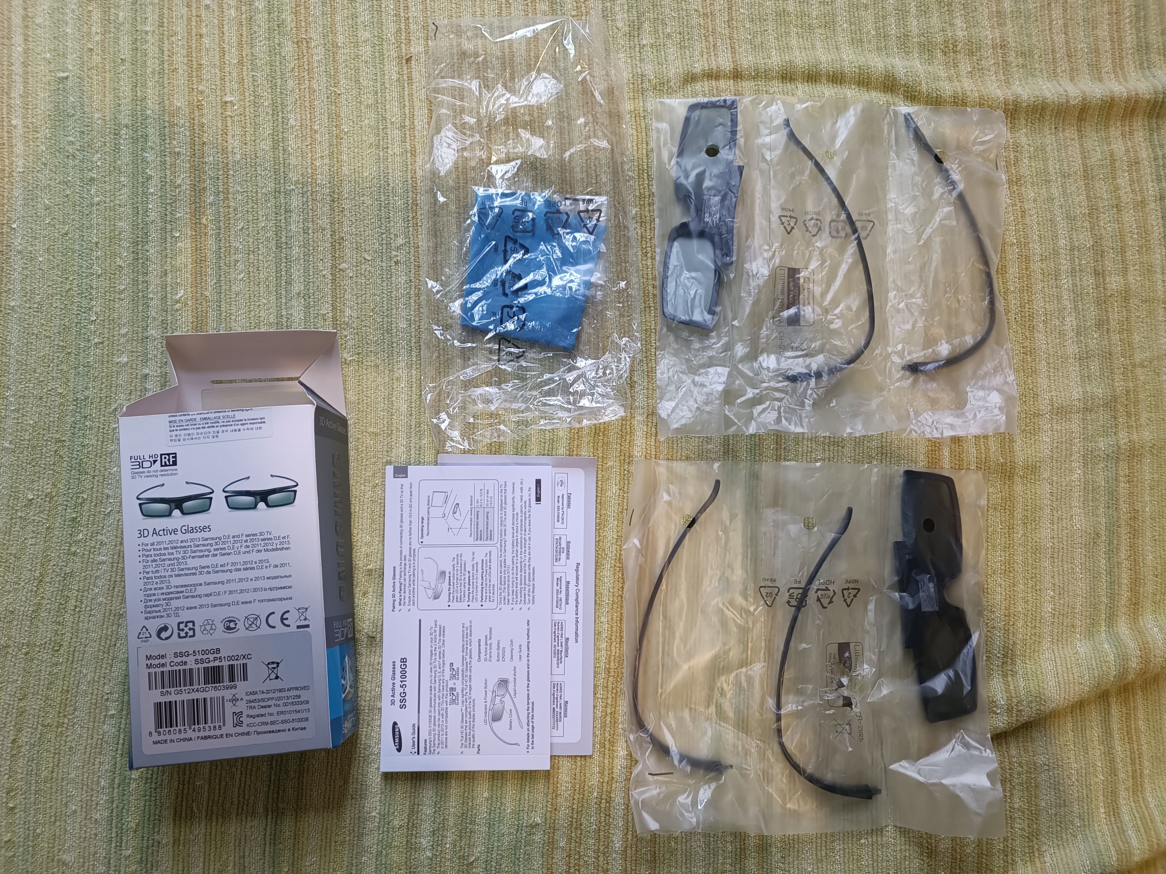 Óculos 3D Activos Samsung (2 unid.) Como Novos