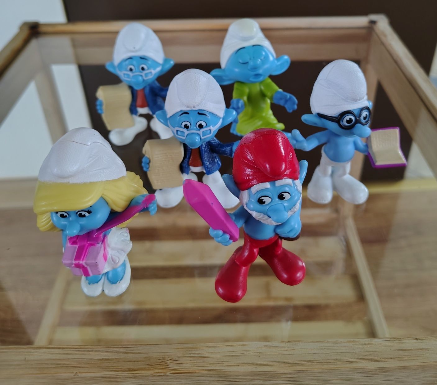 Figurki kolekcjonerskie Smerfy McDonald's 2013 r 6 szt.