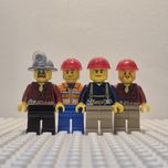 Zestaw figurek lego city pracownicy kopalni
