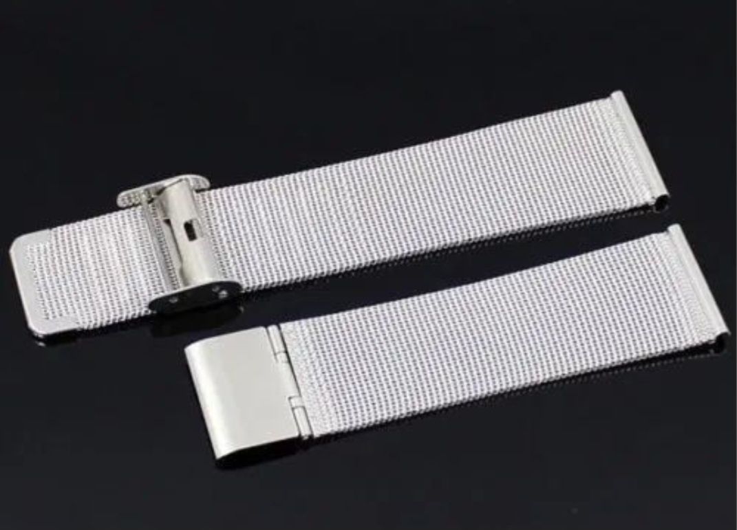 Bracelete Relógio Metálica em Malha 20mm