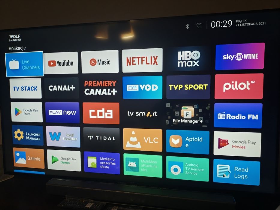 Canal+ BOX 4K, tuner DVB-T2 HEVC, Android TV 10,Najnowszy launcher WOL