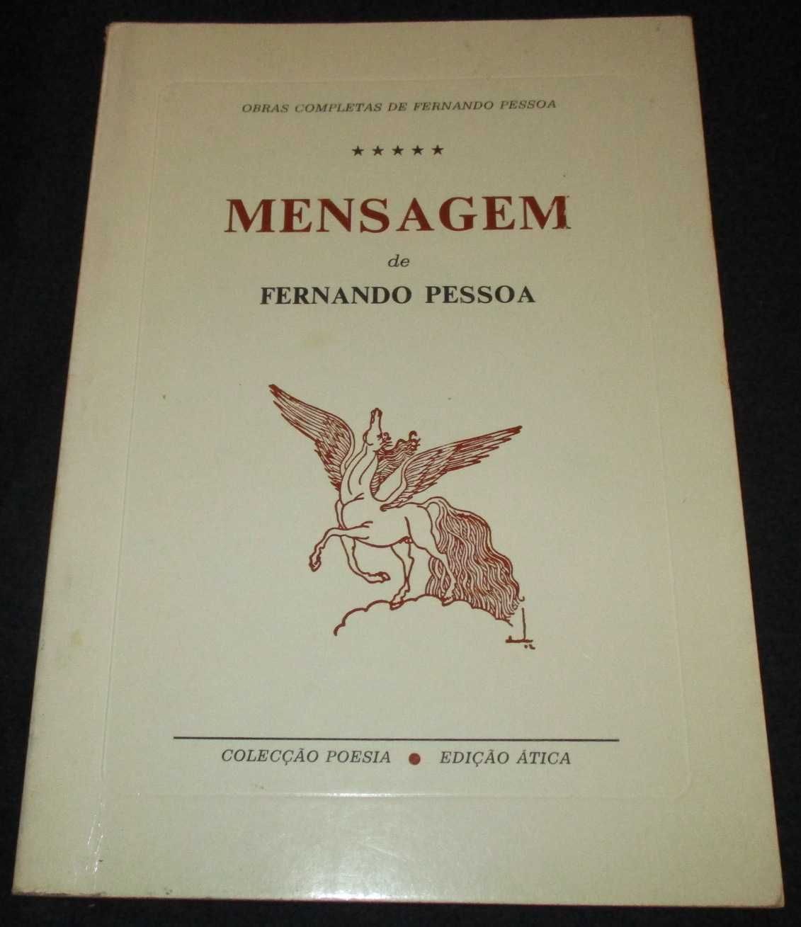 Livro Mensagem de Fernando Pessoa Ática Colecção Obras Completas