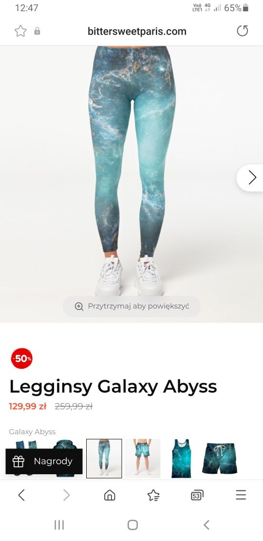 NOWE legginsy galaxy r.S- Bittersweetparis