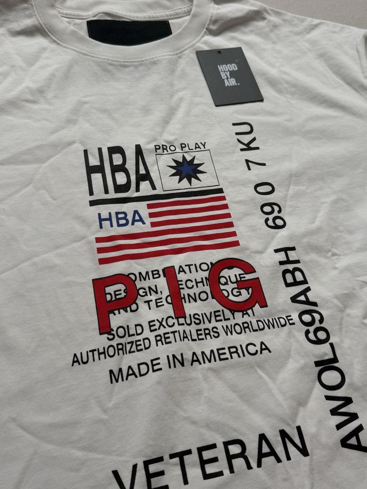 Hood By Air Logo Pig Veteran T-Shirt