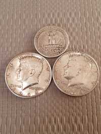 50 центов сша, серебряные монеты