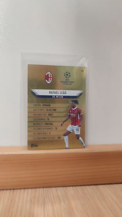 Carta Topps UCL Gold Edge Edition Rafael Leão