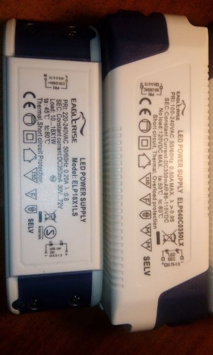 Блоки питания LED светильника