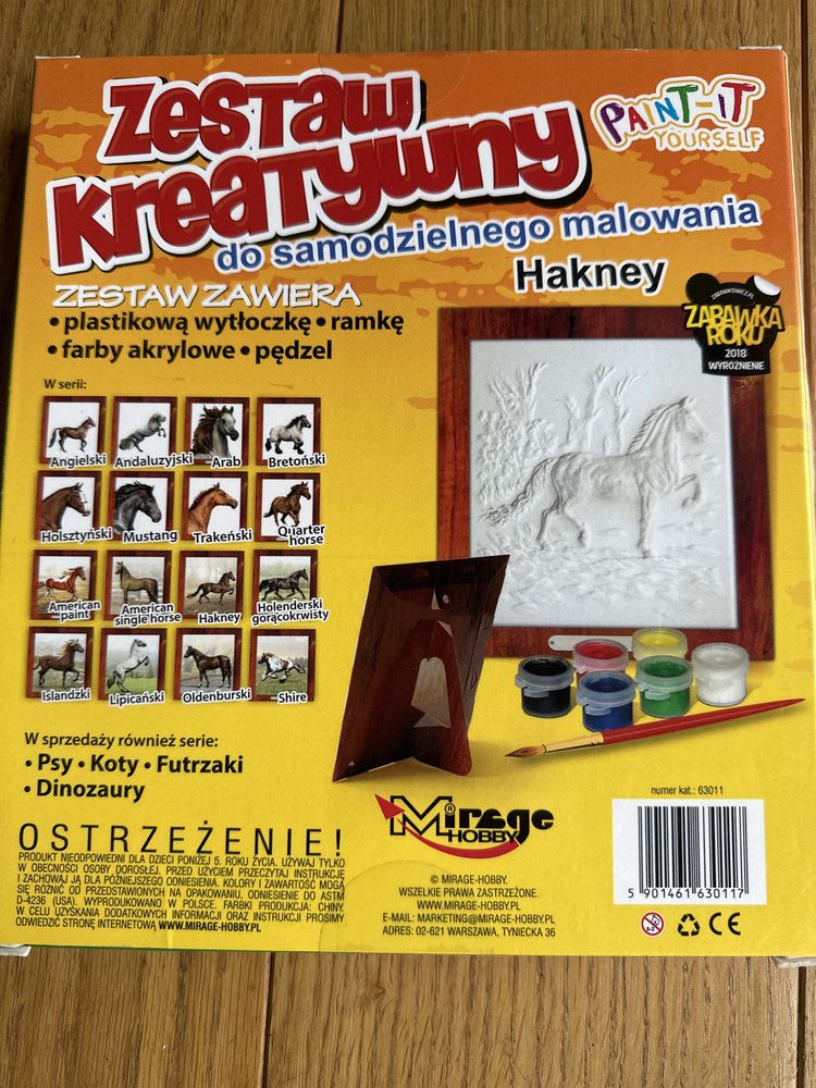 Zestaw kreatywny do samodzielnego malowania koń Hakney