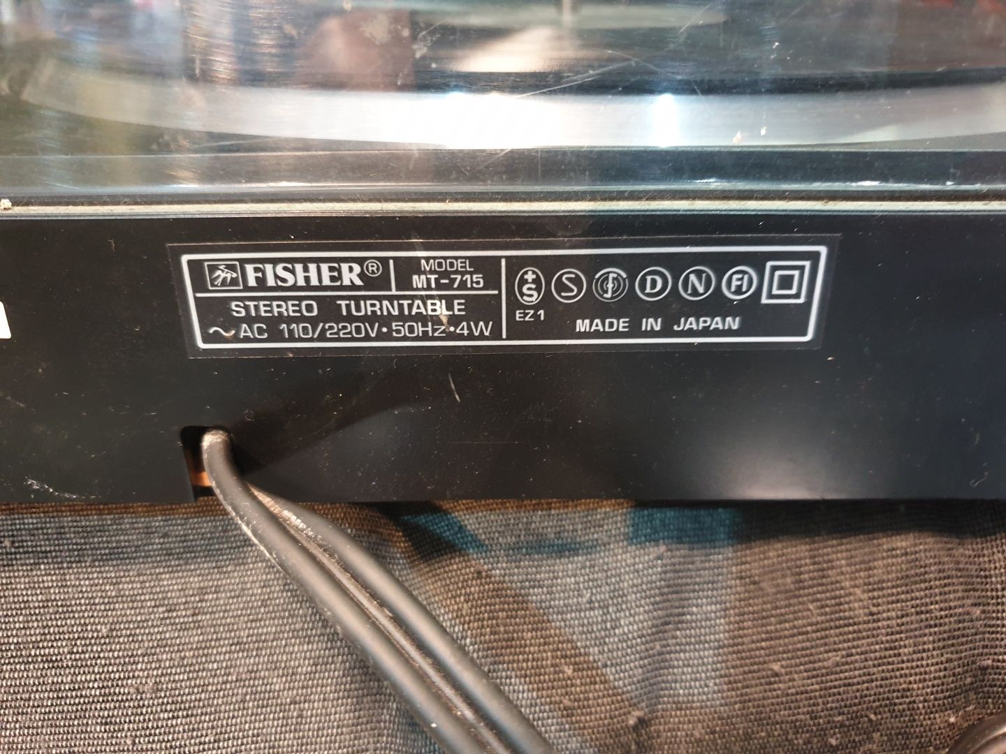 FISHER MT-715 gramofon stereo.