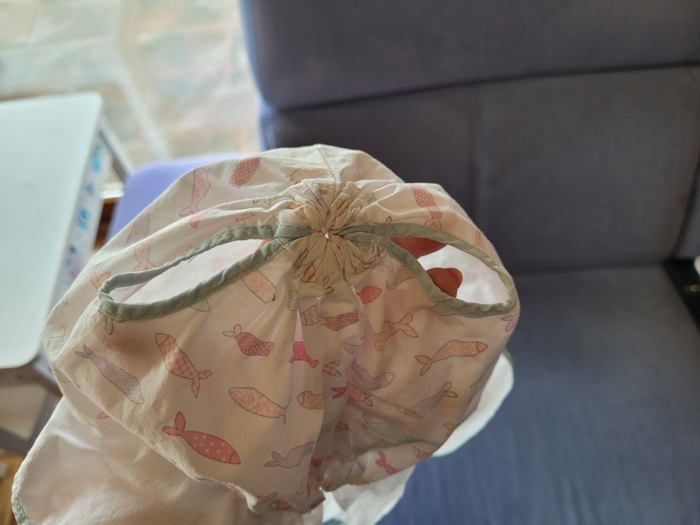 Bawełniana czapeczka dla dzieci na lato r.50 cienka