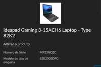 Portátil Lenovo IdeaPad Gaming 3