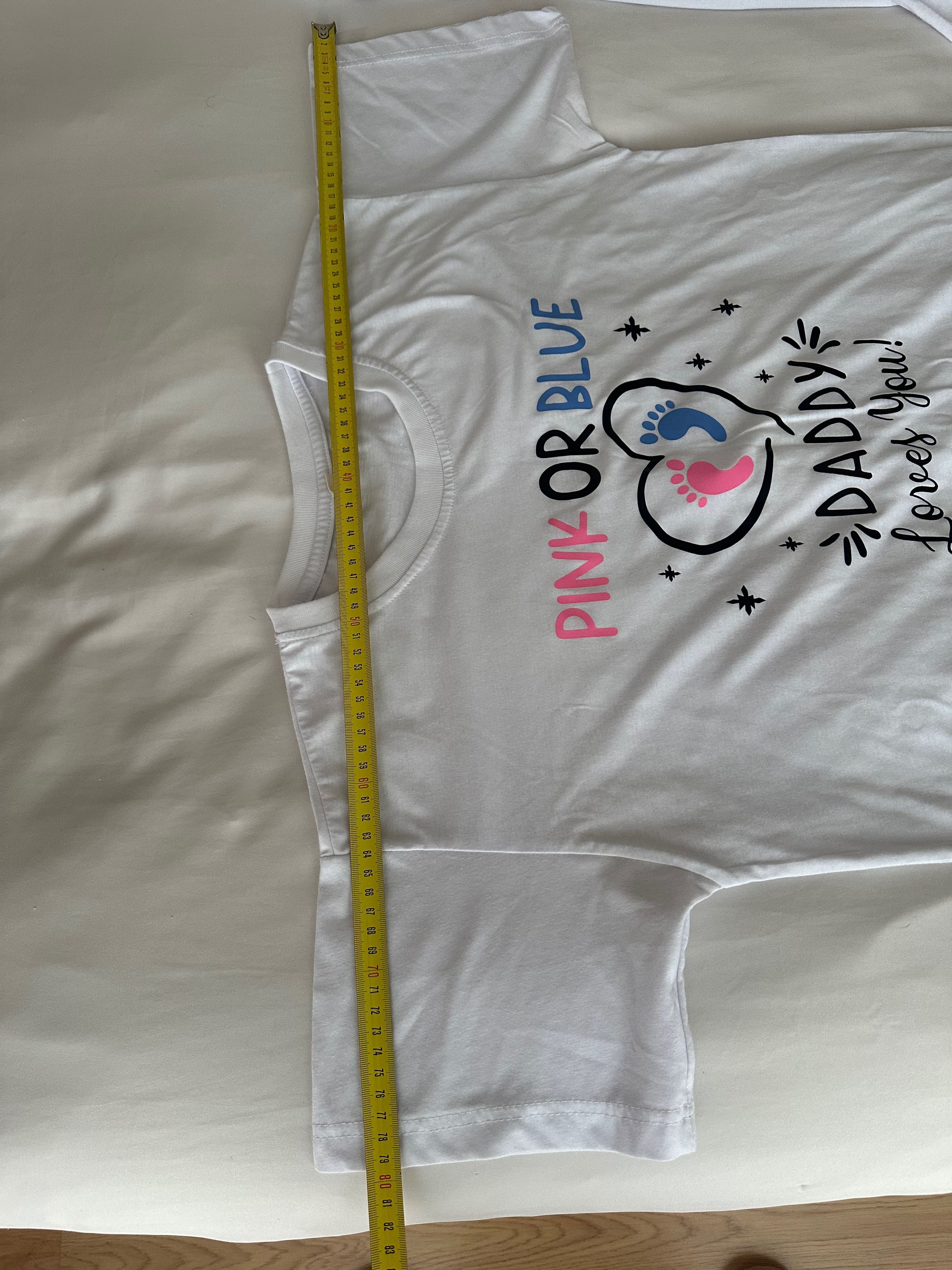 T-shirt para revelação de sexo