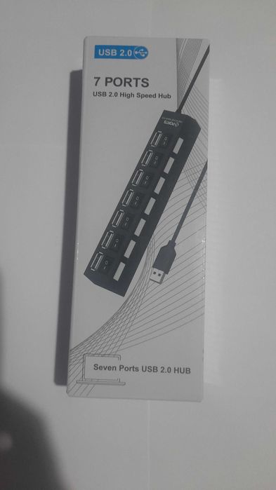 Hub USB 2.0 5V wieloportowy rozdzielacz 7 portów